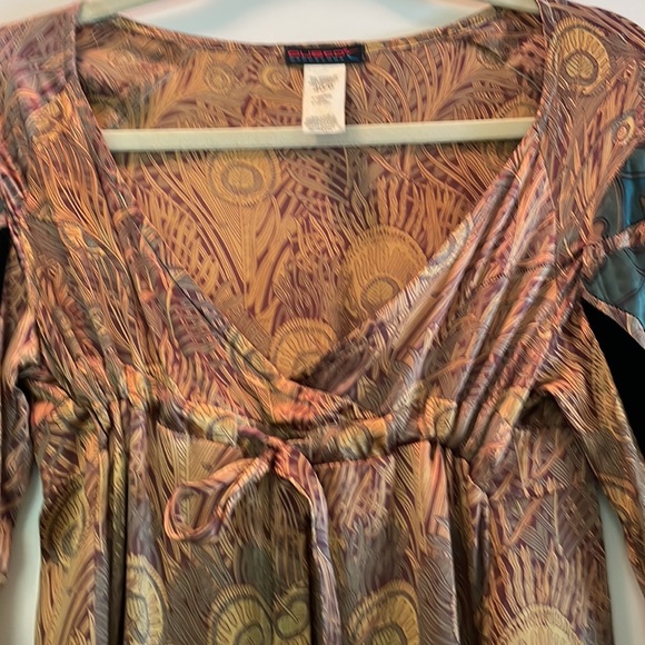 Vintage silk and Velvet dress or top - Picture 4 of 5